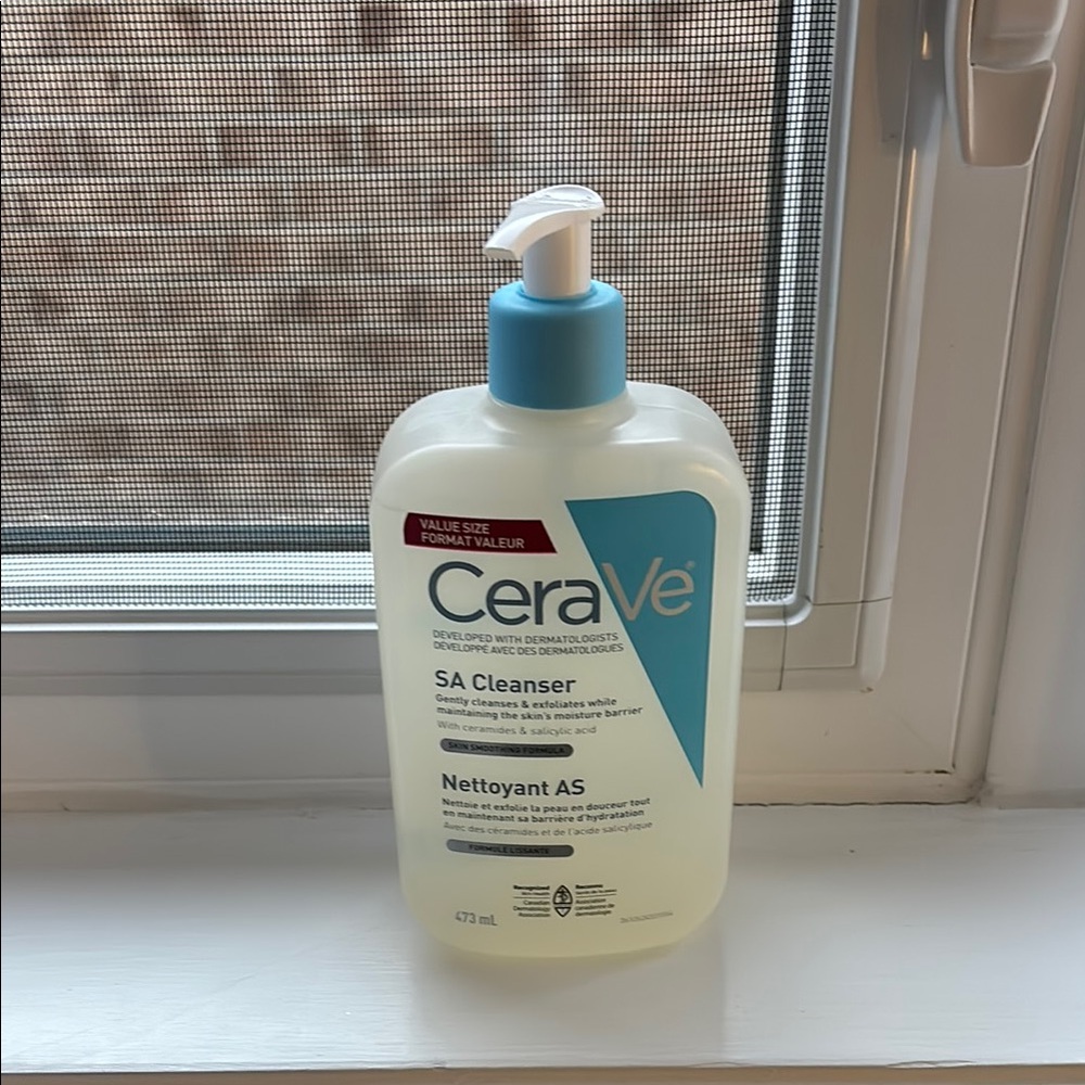 CeraVe SA Cleanser with Blue Pump